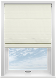 Saltaire, Buttercream - Twist&Fit Roman Blind